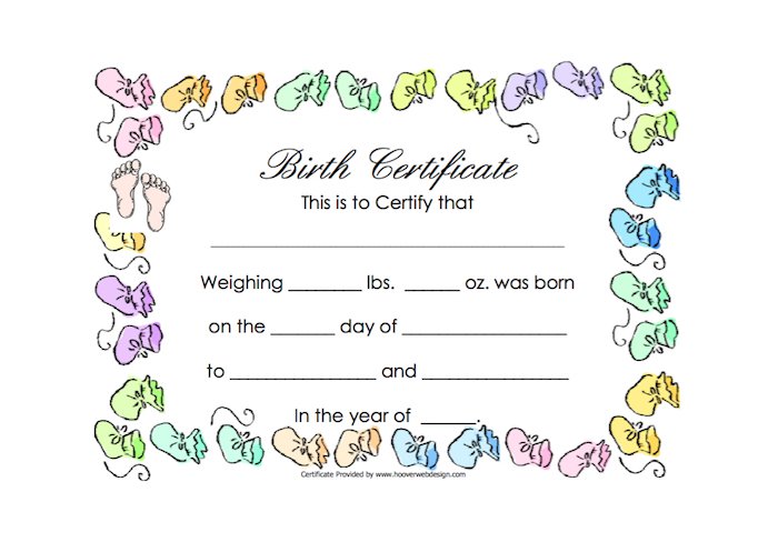 Editable Birth Certificate On Date Of Birth Certificate Sample New 