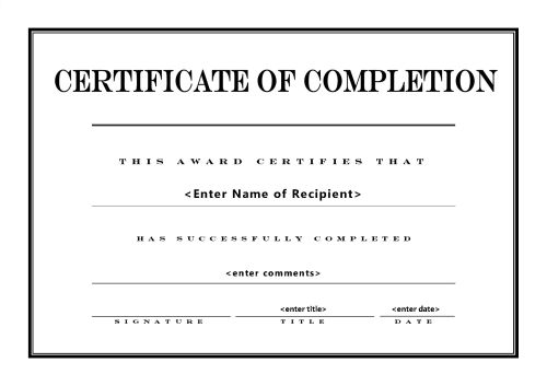 certificates of completion template certificate of completion 004 