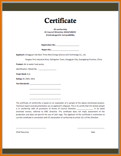 certificate of conformance template free certificate of conformity 