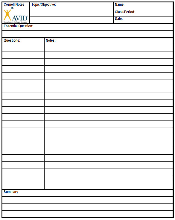 cornell notes template microsoft word cornell notes template word 