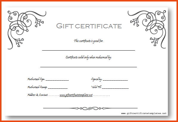cute gift certificate template present certificate templates 