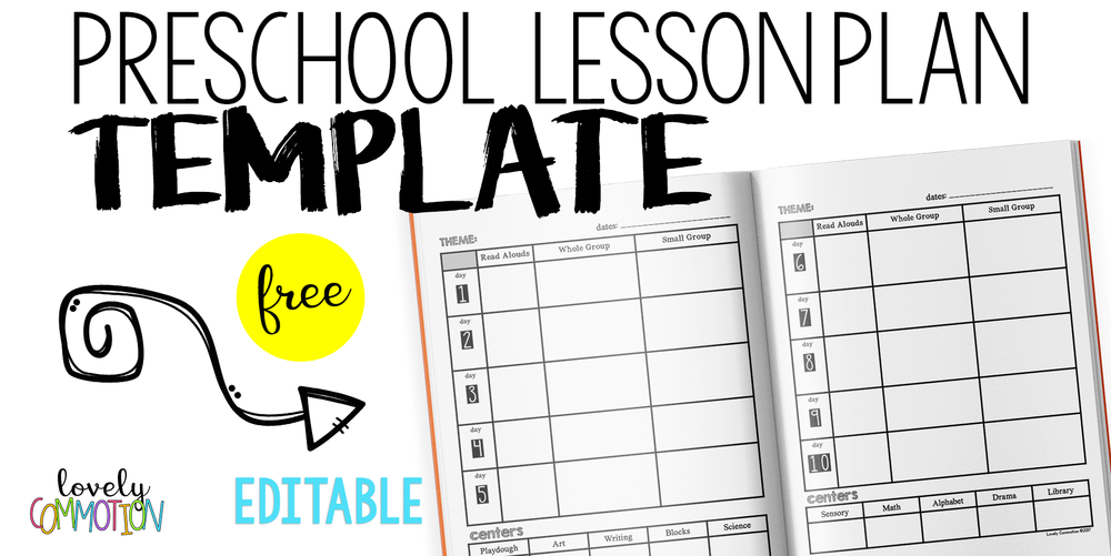 Weekly Preschool Lesson Plan Template | pre k | Pinterest | Lesson 