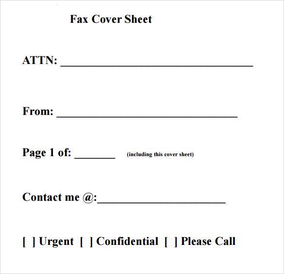 Fax cover sheet (Professional design)