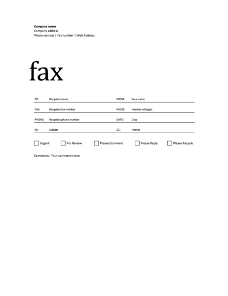 Printable fax cover sheet present also – monoday.info