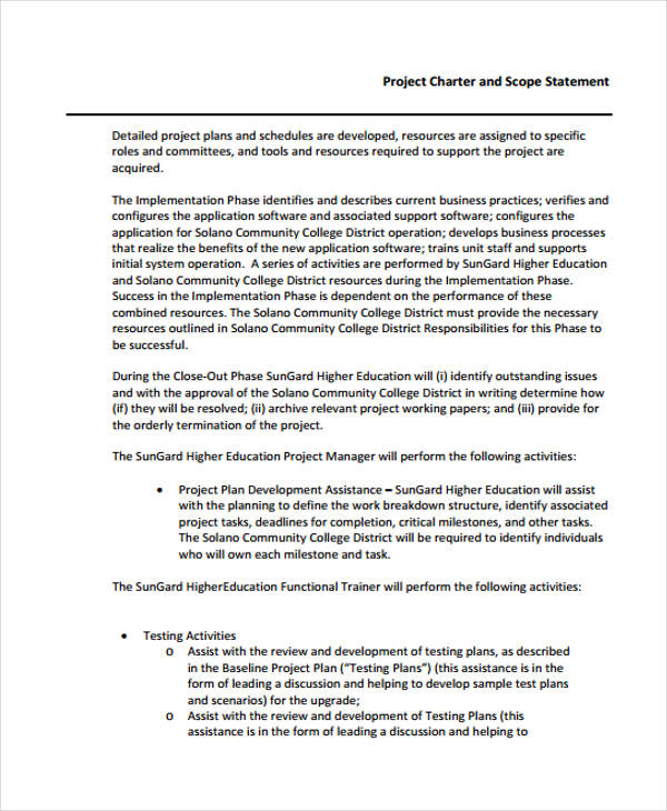 7+ Scope Statement Examples & Samples   PDF