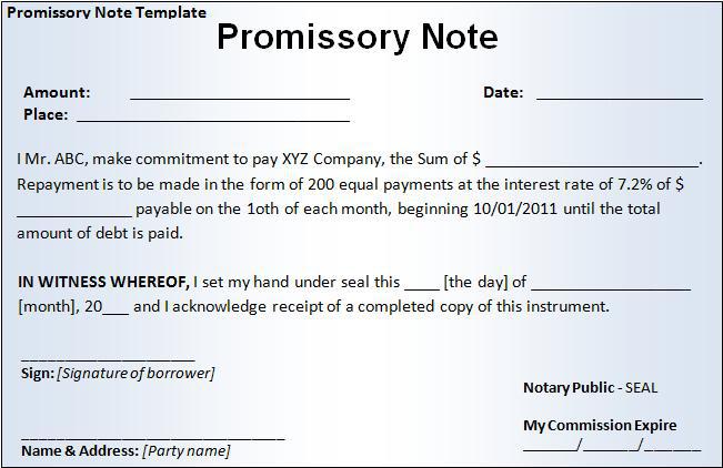 promissory agreement template real estate promissory note 
