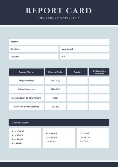 Customize 10,036+ Report Card templates online   Canva