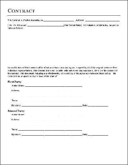 simple contractor agreement template contract agreement sample 