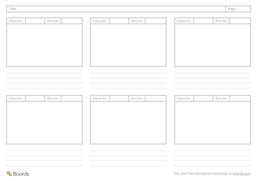 40+ FREE storyboard templates (PDF, PSD, Word & PPT)