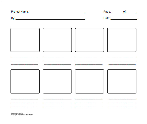 Storyboard Template   85+ Free Word, PDF, PPT, PSD Format | Free 