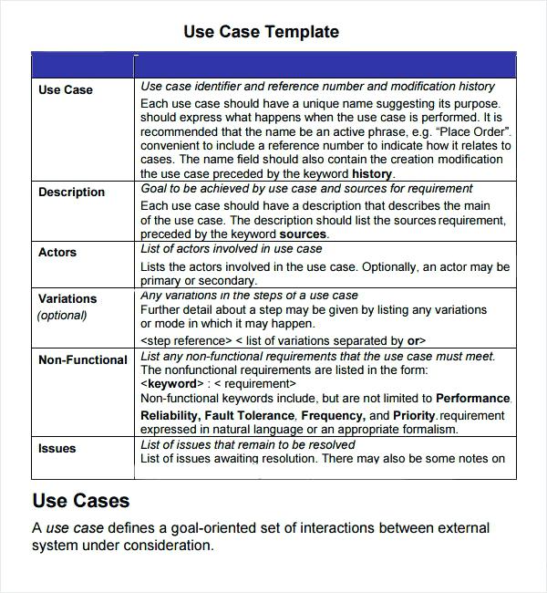 Use Case Template – MS Word & Visio templates