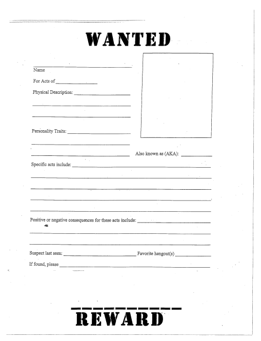 printable wanted poster template wanted poster template free 
