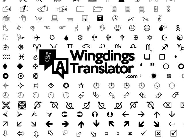 Wingdings Translator Online   Free Wingdings Converter Tool
