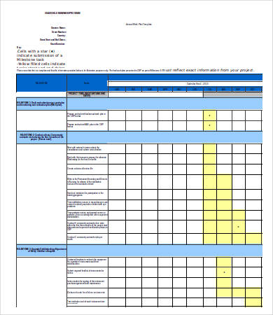 Excel Work Plan Template   12+ Free Excel Documents Download 