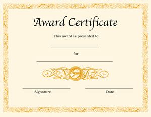 fancy certificate template fancy award certificate for any 