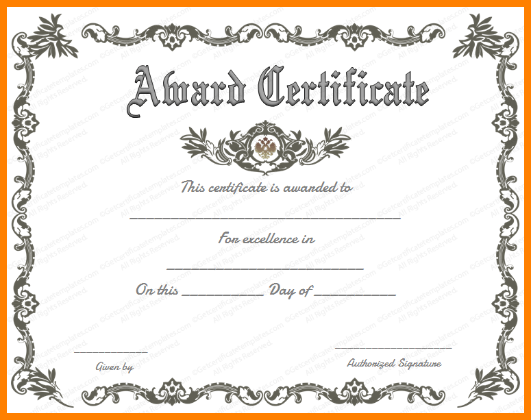 certificate of award template   Ecza.solinf.co