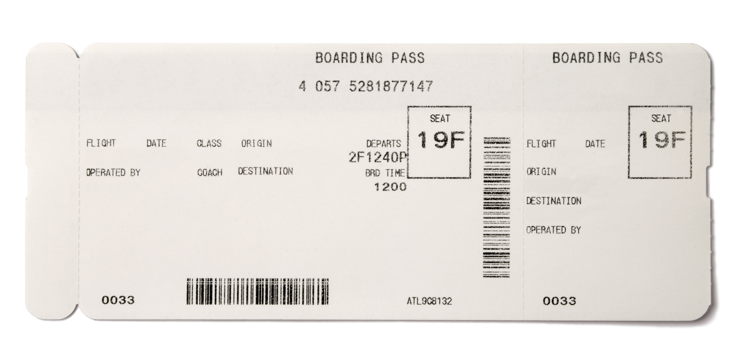 boarding pass ticket template