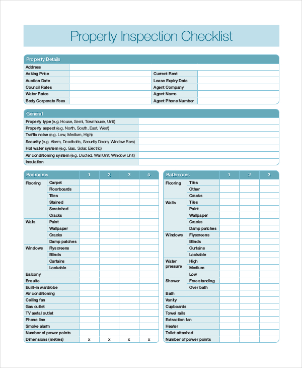20+ Printable Home Inspection Checklists (Word, PDF)   Template Lab
