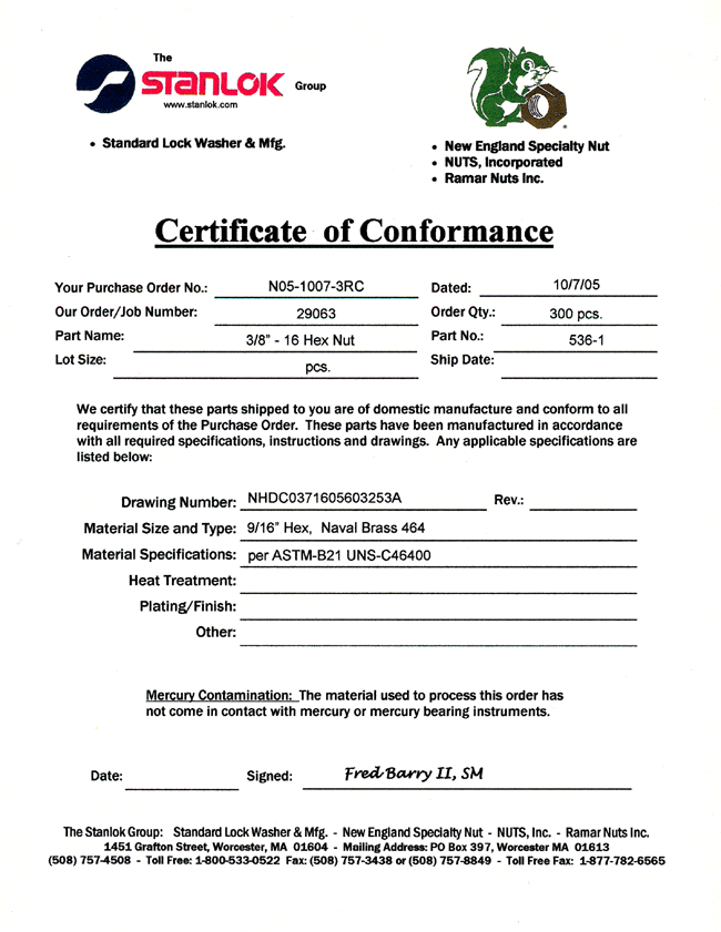certificate of conformity template certificate of conformity 