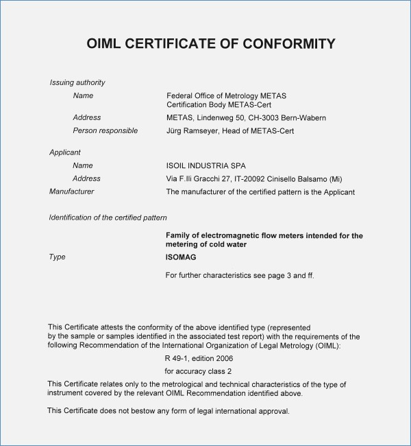 certificate of conformity template free letter of conformity 