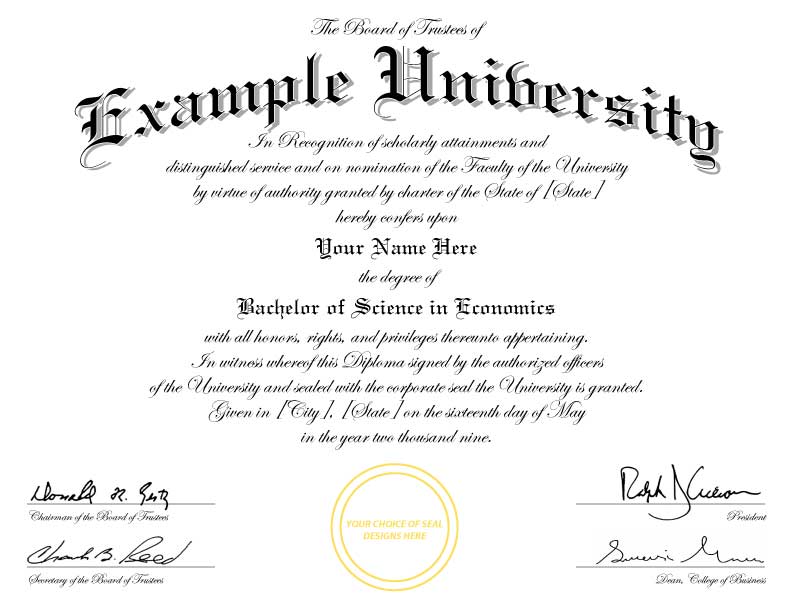 Buy A Fake College Diploma Online!