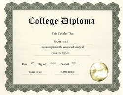 college certificate template college diploma template 