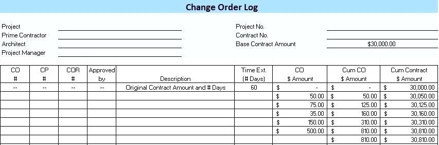 Cost Justification Template Simple Construction Estimating 