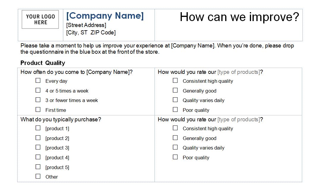 customer service surveys templates   Into.anysearch.co