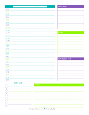 40+ Printable Daily Planner Templates (FREE)   Template Lab