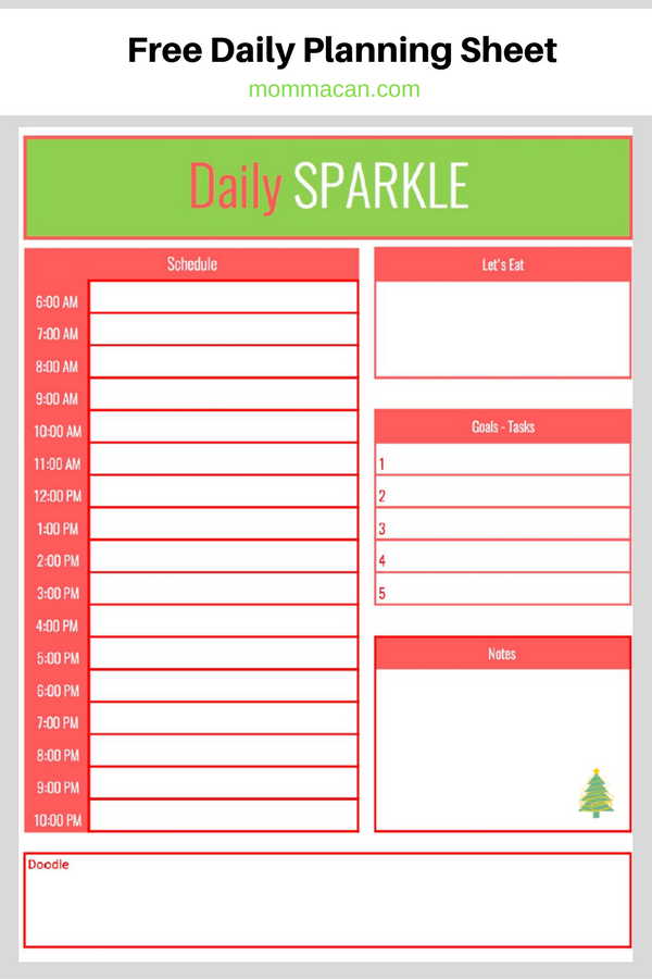 daily plan template   Ecza.solinf.co