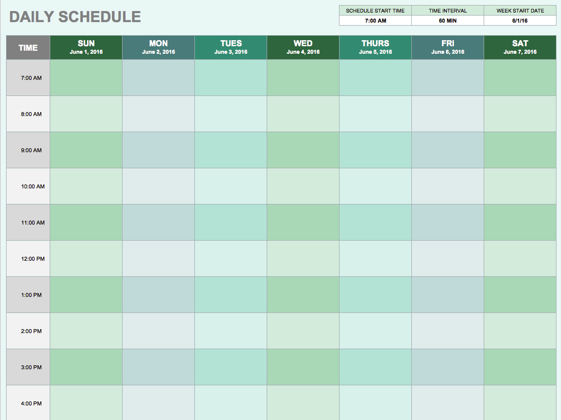 Daily Work Schedules Templates Filename – heegan times