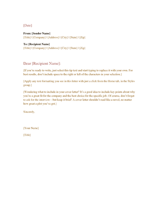 35 Formal / Business Letter Format Templates & Examples   Template Lab