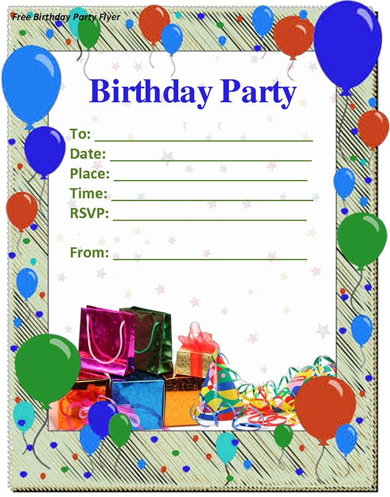 free birthday party invitation templates doc toddler birthday 