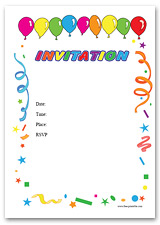 free birthday party invitation templates for word   Ecza.solinf.co