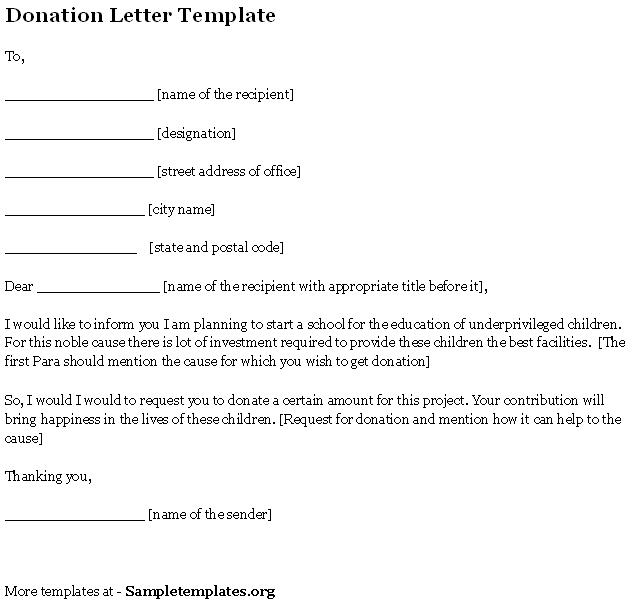 43 FREE Donation Request Letters & Forms Template Lab
