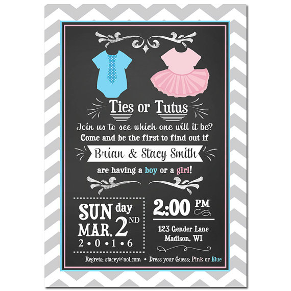 Gender Reveal Party Invitations Amazing Baby Reveal Party 