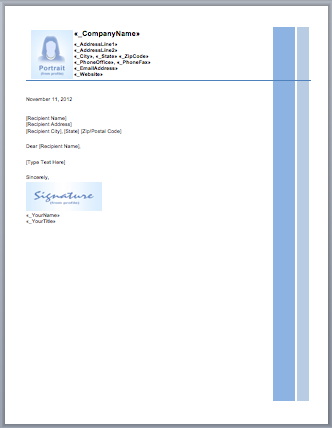 Six Free Letterhead Templates For Microsoft Word Business Or Free 