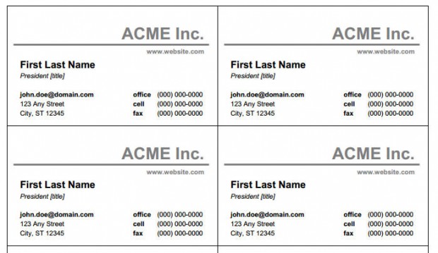 free printable business cards templates word   Mini.mfagency.co