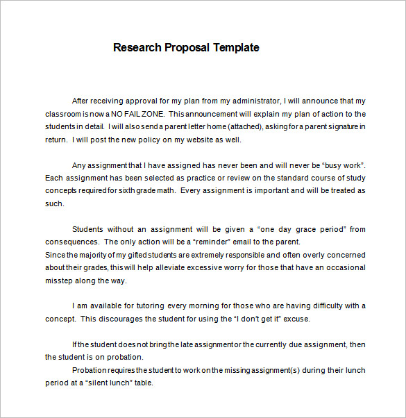 template for a research proposal research proposal templates 16 