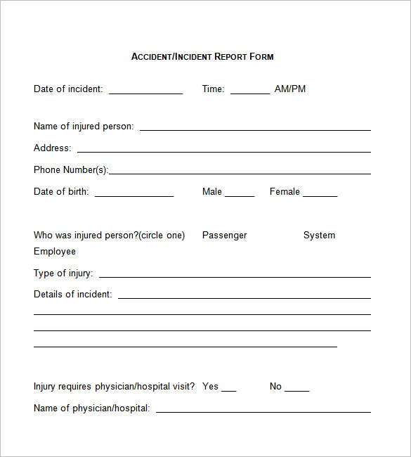 patient incident report template   Ecza.solinf.co