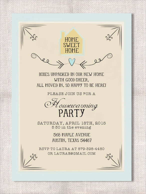Housewarming Party Invitation Template Free I On Design 