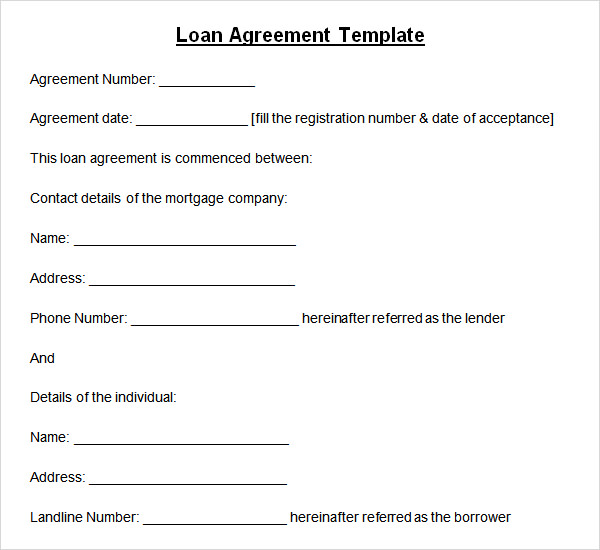 loan agreement template word document personal loan agreement 