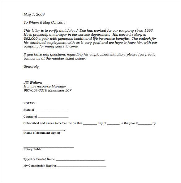 notary letter format   Ecza.solinf.co