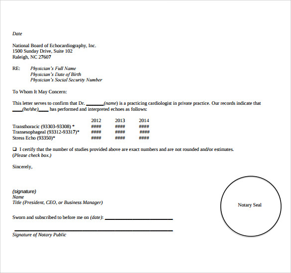 32+ Notarized Letter Templates   PDF, DOC | Free & Premium Templates