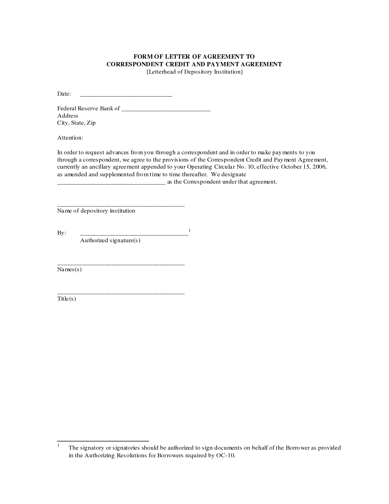 letter of agreement settlement agreement letter printable 