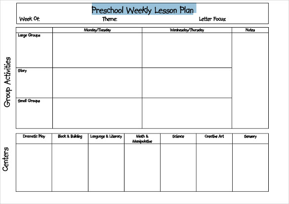 blank weekly lesson plan template word blank lesson plan template 