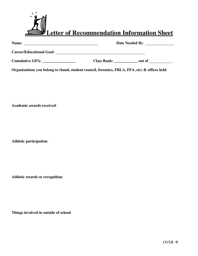letter of recommendation information sheet   Boat.jeremyeaton.co