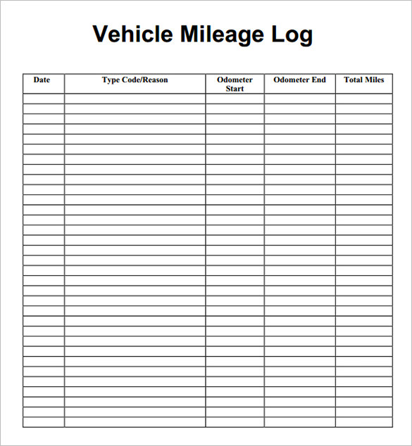 30 Printable Mileage Log Templates Free Template Lab Mileage Log 