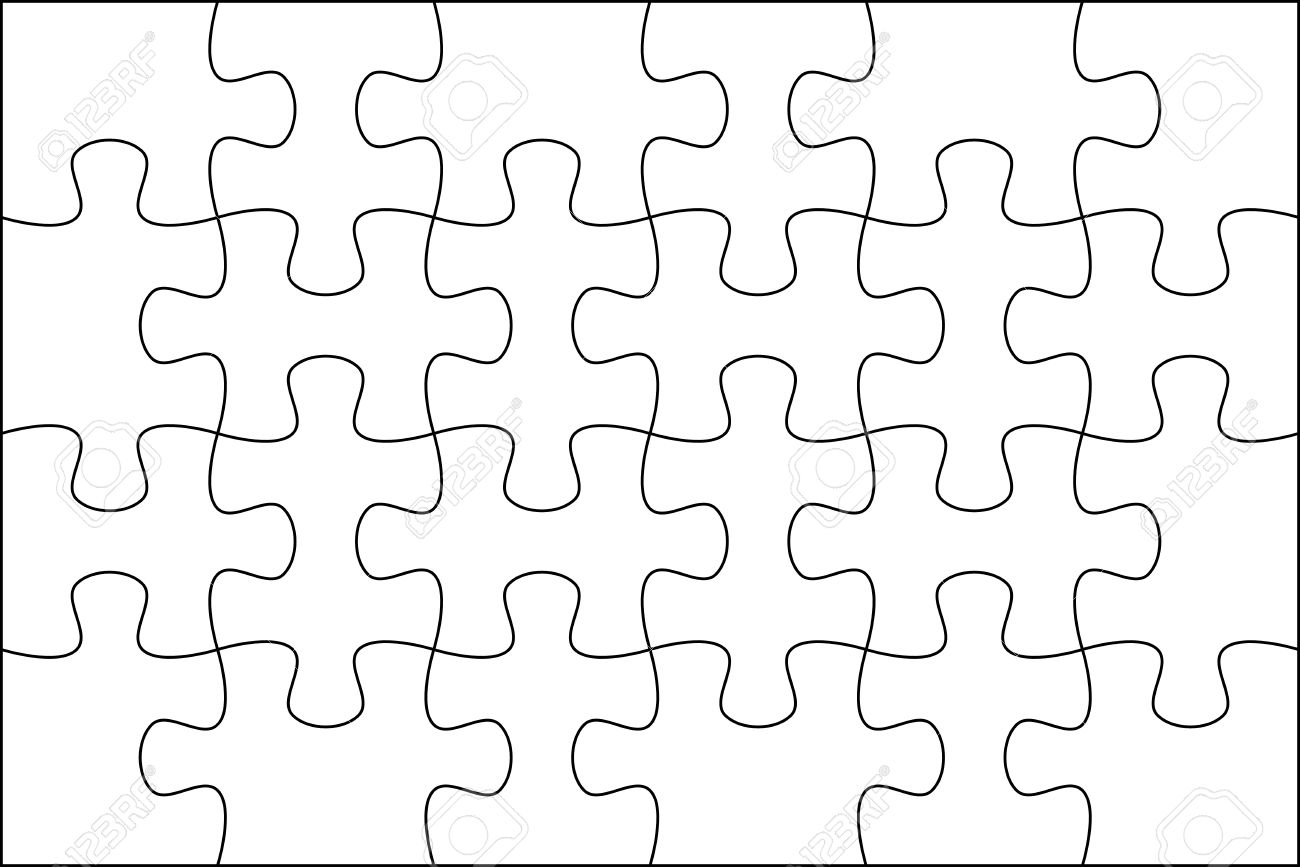 Puzzle Background Template 6x4 Usefull For Masking Photo And 