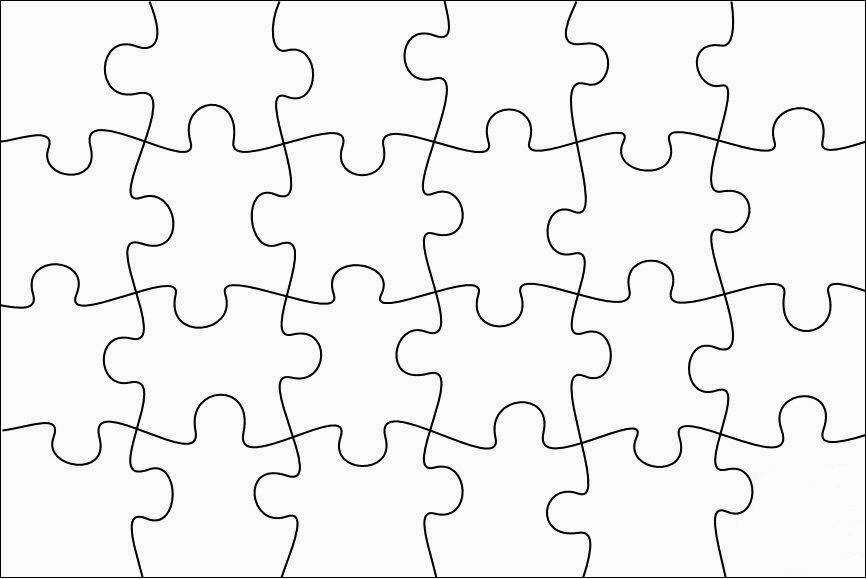 jigsaw puzzle template free puzzle pieces template free download 